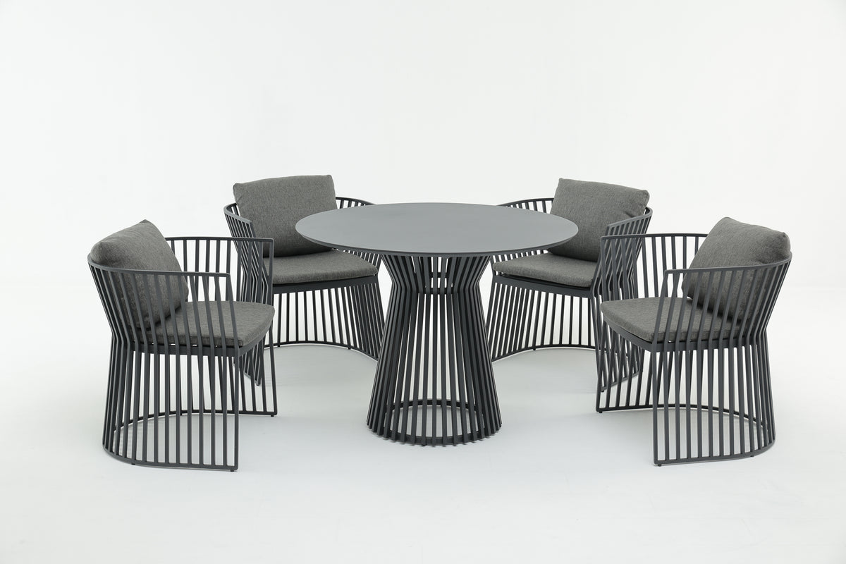 CHANCELLOR Round Outdoor Dining Set │ Boulevard Outdoor Furniture