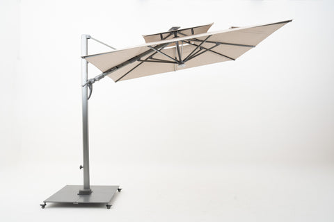 LE MERVEIL Dual Layer Cantilever Parasol with solar LED Lights