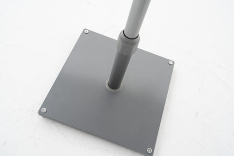 TROPIVUE Centerpost Parasol with Square Canopy & LED Lights
