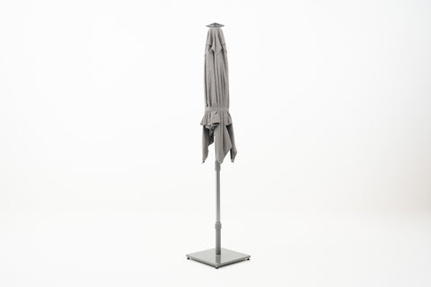 TROPIVUE Centerpost Parasol with Square Canopy & LED Lights