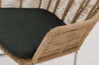 ALMA Synthetic Rattan Wicker Weave Outdoor Dining Armchair with Seat Pad