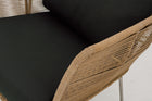 ALMA Synthetic Rattan Wicker Weave Outdoor Lounge Chair with Seat & Back Cushions