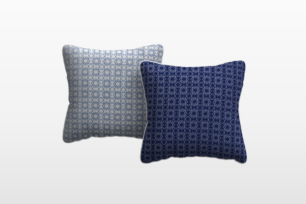 ARTEMIS Outdoor Cushion (Color: Elegant Navy / Motif: Mosaic)