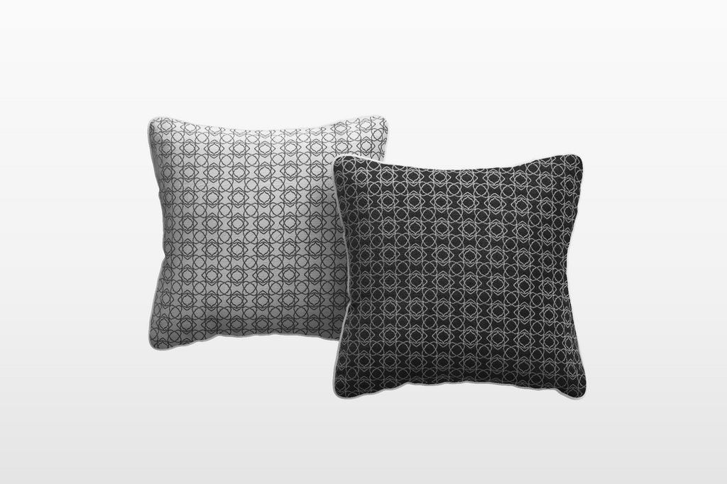 ARTEMIS Outdoor Cushion (Color: Steady Grey-Black / Motif: Mosaic)