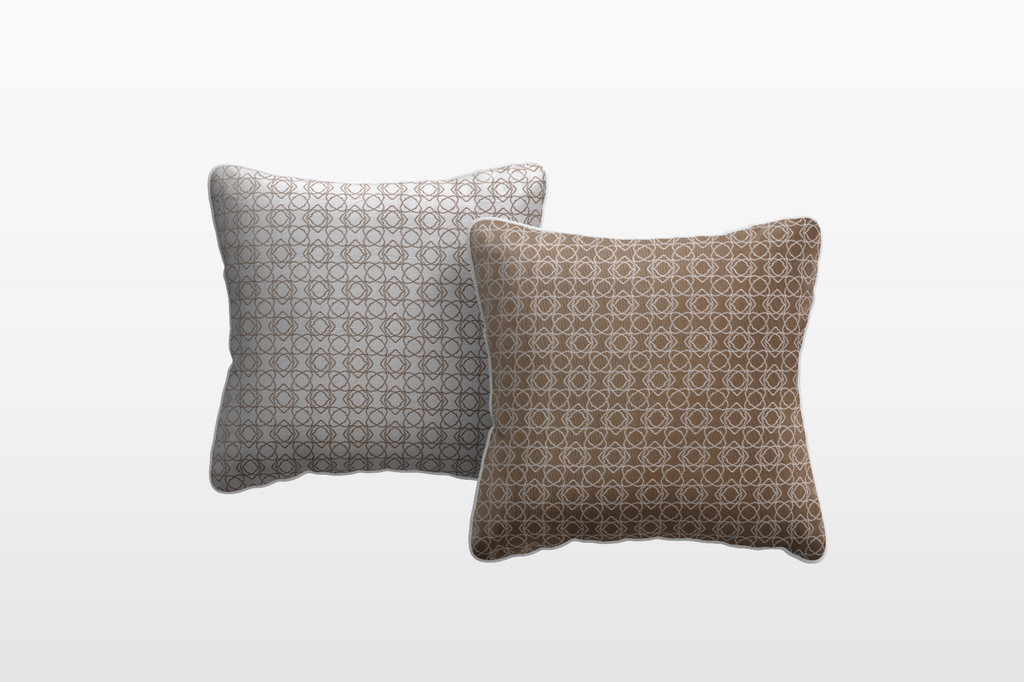 ARTEMIS Outdoor Cushion (Color: Honest Brown / Motif: Mosaic)