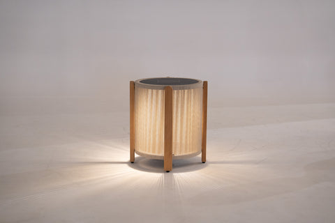 AUSTIN Outdoor Side Table with Integrated Solar Lamp