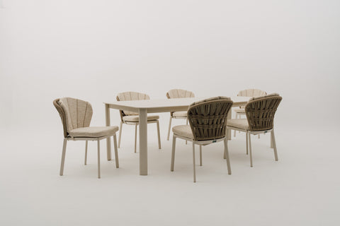 CORALENA-MACUATAZEN 6-Seater Outdoor Dining Set