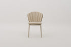CORALENA Rope Weave Dining Side Chair with Seat & Back Cushions
