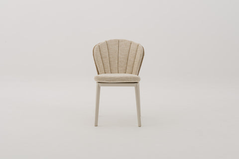 CORALENA Rope Weave Dining Side Chair with Seat & Back Cushions