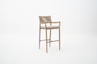 Wicker Weave Outdoor Bar Chair with Seat Cushion