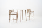 3-Piece Wicker Weave Outdoor Bar Set