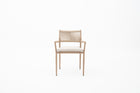 Wicker Outdoor Dining Armchair with seat cushion