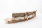  Cream White L-Sectional Outdoor Sofa