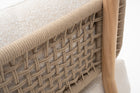  Cream White L-Sectional Outdoor Sofa
