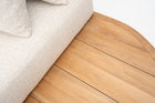  Cream White L-Sectional Outdoor Sofa