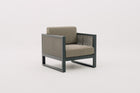 FARGOZA Synthetic Rattan Wicker Weave Outdoor Lounge Chair with Seat & Back Cushions