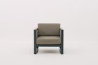 FARGOZA Synthetic Rattan Wicker Weave Outdoor Lounge Chair with Seat & Back Cushions