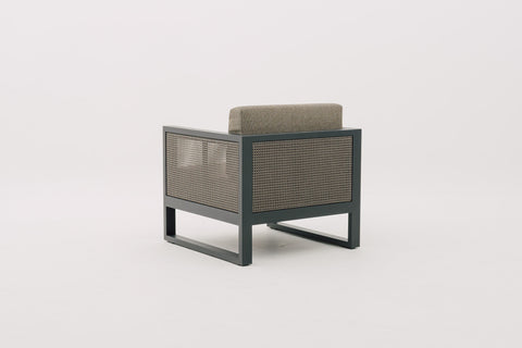 FARGOZA Synthetic Rattan Wicker Weave Outdoor Lounge Chair with Seat & Back Cushions