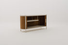 KOROBOX Storage Cabinet with Synthetic Wood Carcass, Tambour Doors & Sintered Stone Top