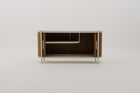 KOROBOX Storage Cabinet with Synthetic Wood Carcass, Tambour Doors & Sintered Stone Top
