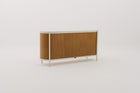 KOROBOX Storage Cabinet with Synthetic Wood Carcass, Tambour Doors & Sintered Stone Top