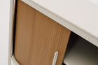 KOROBOX Storage Cabinet with Synthetic Wood Carcass, Tambour Doors & Sintered Stone Top