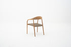 Rope Weave Teak Wood Outdoor Dining Armchair