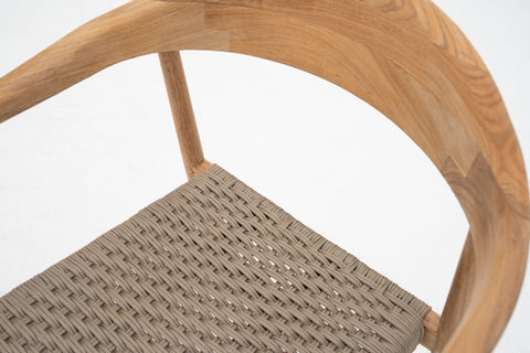 Teak wood outdoor dining chair