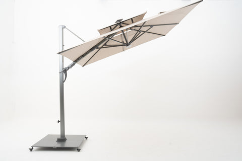 LE MERVEIL Dual Layer Cantilever Parasol with solar LED Lights