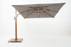 Cantilever Parasol with dual layer square canopy  & LED lights