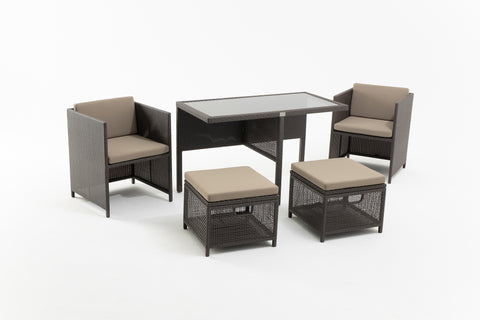 LESTE 5-Piece Tuck-in Outdoor Dining Set