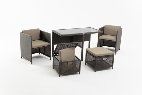 LESTE 5-Piece Tuck-in Outdoor Dining Set
