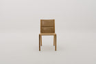 METZWICK Synthetic Rattan Wicker Weave Outdoor Dining Side Chair in Teak Wood Frame