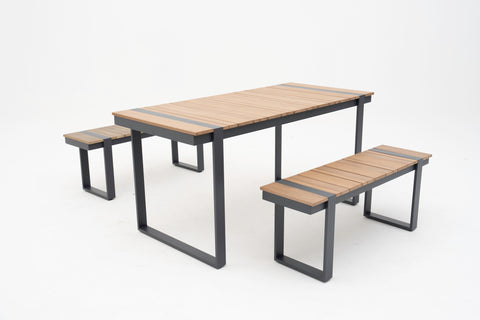 MOZET Picnic Table & Bench Set