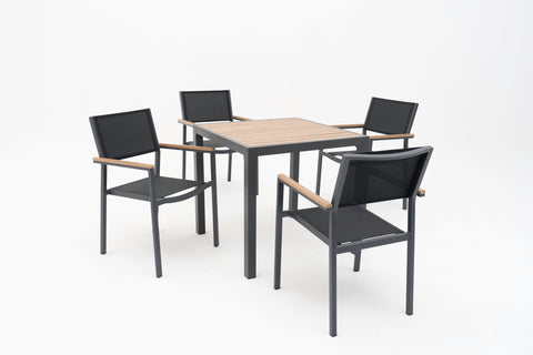 MOZETRA-KARHODES Outdoor Dining Set with Armchairs