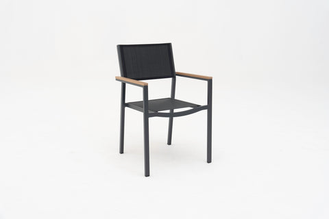 MOZETRA Stackable Outdoor Dining Armchair