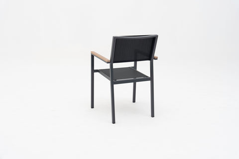 MOZETRA Stackable Outdoor Dining Armchair