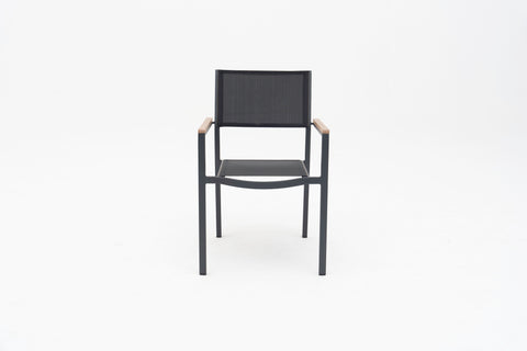 MOZETRA Stackable Outdoor Sling Dining Armchair