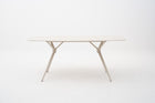Ivory Rectangular Outdoor Dining Table