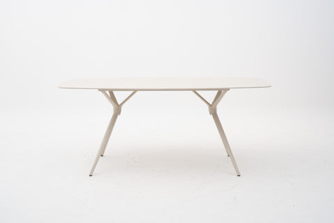 Ivory Rectangular Outdoor Dining Table