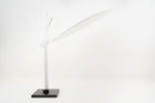 SOLEAF Cantilever Parasol with White Canopy