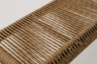 TARAMANTI Wicker Dining Bench with Seat Cushion