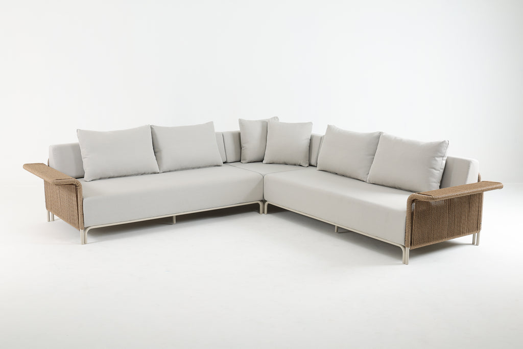 TARAMANTI 3-Piece Outdoor Modular Corner Sofa
