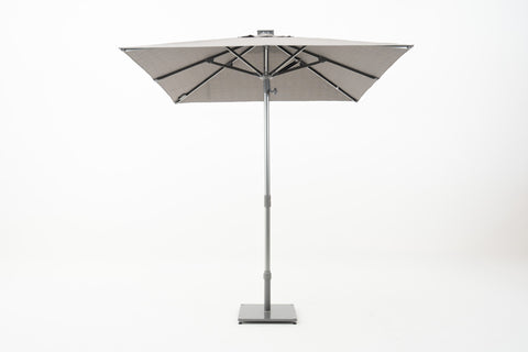 TROPIVUE Centerpost Parasol with Square Canopy & LED Lights
