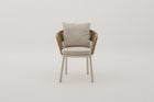 VITORRA Rope Weave Outdoor Dining Armchair with Seat & Back Cushions