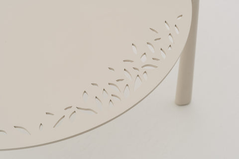 VITORRA Round Coffee Table w/ Laser-cut Motifs