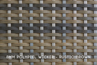 8mm Polypeel Wicker - Rustic Brown
