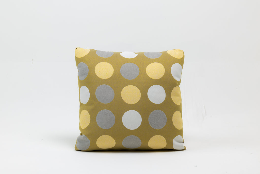CIFIFTEE Outdoor Cushion (Mustard Yellow with Dots)