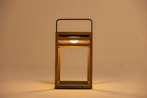 GLOW Outdoor Solar Floor Lamp (Teak)