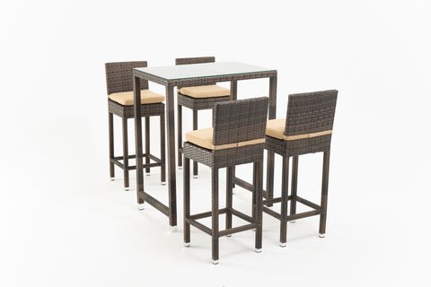KENDARI 4-Seater Outdoor Bar Set